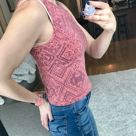 Pink Patterned Tank Top - Picture 2 of 3